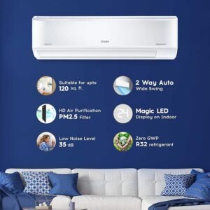 Cruise 1 Ton 3 Star Inverter Split AC with 7-Stage Air Filtration