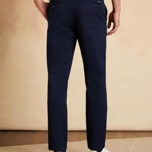 Symbol Premium Men’s Regular Fit Flexi Waist Casual Pants | Stretchable Chinos | Stylish Office Fashion Trousers