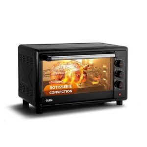 Glen Multi-Function OTG for Kitchen 25 Litre, 1700W, Oven Toaster Griller with 6 Heating Modes, Rotisserie, Convection Fan, Temperature Control, Bake, Grill & Toast, Oven for Baking -Black (SA5025RC)