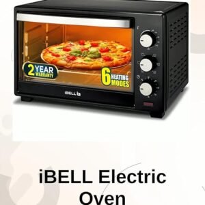 iBELL Ibleo25Lgnew 25 Liters Electric Oven Toaster Grill Otg With Rotisserie, Black, 1600 Watts