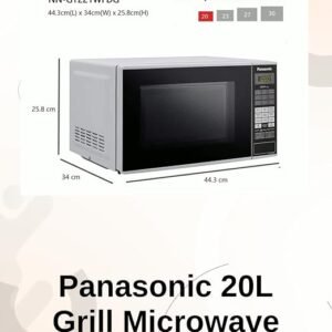 Panasonic 20L Grill Microwave Oven(NN-GT221WFDG,White, 38 Auto Cook Menus )