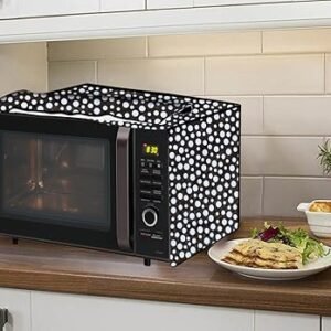 Stylista Microwave Oven Cover for Panasonic 20 L Grill NN-GT221WF Floral Pattern Beige