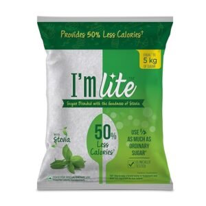 I’m Lite – Sugar blended with Stevia, 50% less calories | 2.5 Kg