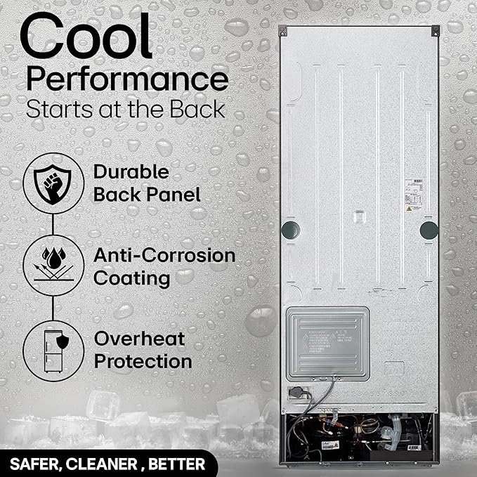 LG Smart Choice, 322 L, 3 Star, Frost-Free Smart Inverter Double Door Refrigerator (GL-S342SDSX, Dazzle Steel, Convertible with Express Freeze) - Image 6