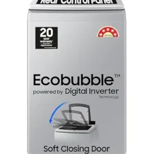 Samsung 7 kg, 5 Star, Eco Bubble Technology, Digital Inverter Motor, Soft Closing Door, Fully-Automatic Top Load Washing Machine (WA70BG4441YYTL, Lavender Gray)