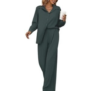 Leriya Fashion Stylish Co-ord Set for Women – Trendy Korean Summer Travel Outfit | Lightweight Two Piece Dress for Beach & Holiday Look | Casual Style | Textured | Full Sleeve