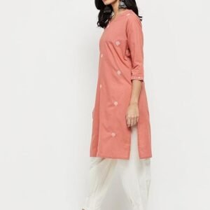Max Women’s Cotton Straight Fit Straight Kurta