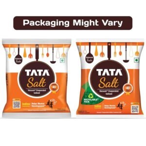 Tata Salt 1 Kg, Free Flowing and Iodised Namak, Vacuum Evaporated, Salt in Fresh Brand: TATA SALT
