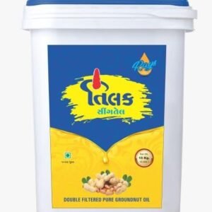 Tilak Double Filtered Pure & Unrefined Groundnut (Peanut) oil | 15 kg Bucket Pack |