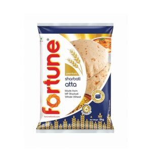 Fortune Premium Sharbati Atta 5Kg | 100% MP Sharbati Whole Wheat Flour | Soft & Fluffy Rotis | High Fiber & Protein Rich Flour
