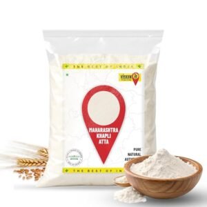 KisaanSay Stoneground Khapli Atta 2Kg| Emmer Wheat Flour | High Dietary Fiber | Easy Digestion | Ancient Grain Low Gluten Atta | Healthy Whole Wheat Flour