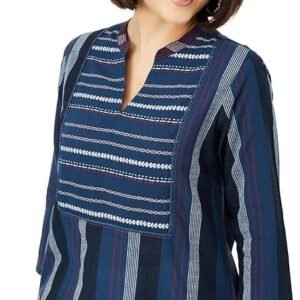 Max Women’s Cotton Regular Fit Striped Regular Kurta